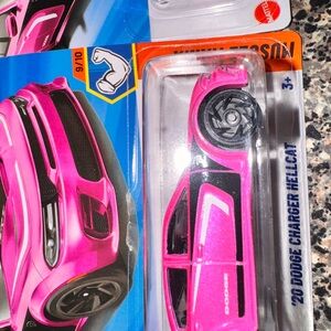 Mattel Pink '20 Dodge Charger Hellcat Toy Car